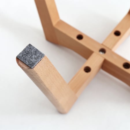 Scaun bucatarie piele ecologica - cadru lemn, negru [3]