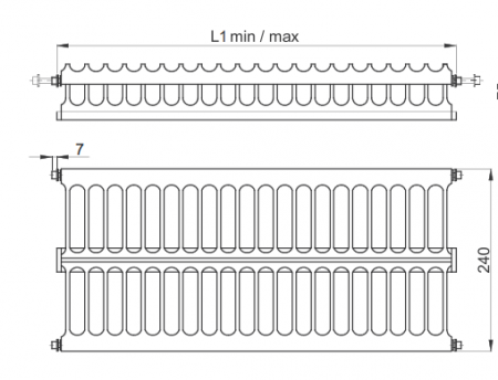 Scurgator de vase incorporabil din inox pentru corp mobilier 900mm [2]