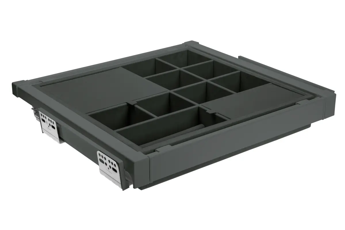ACCESORII DRESSING - Sertar Organizator Bijuterii ELITE 600mm, Antracit