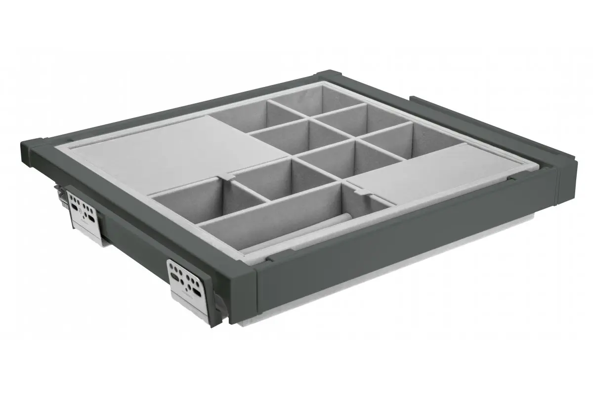 ACCESORII DRESSING - Sertar Organizator Bijuterii ELITE 600mm, Antracit