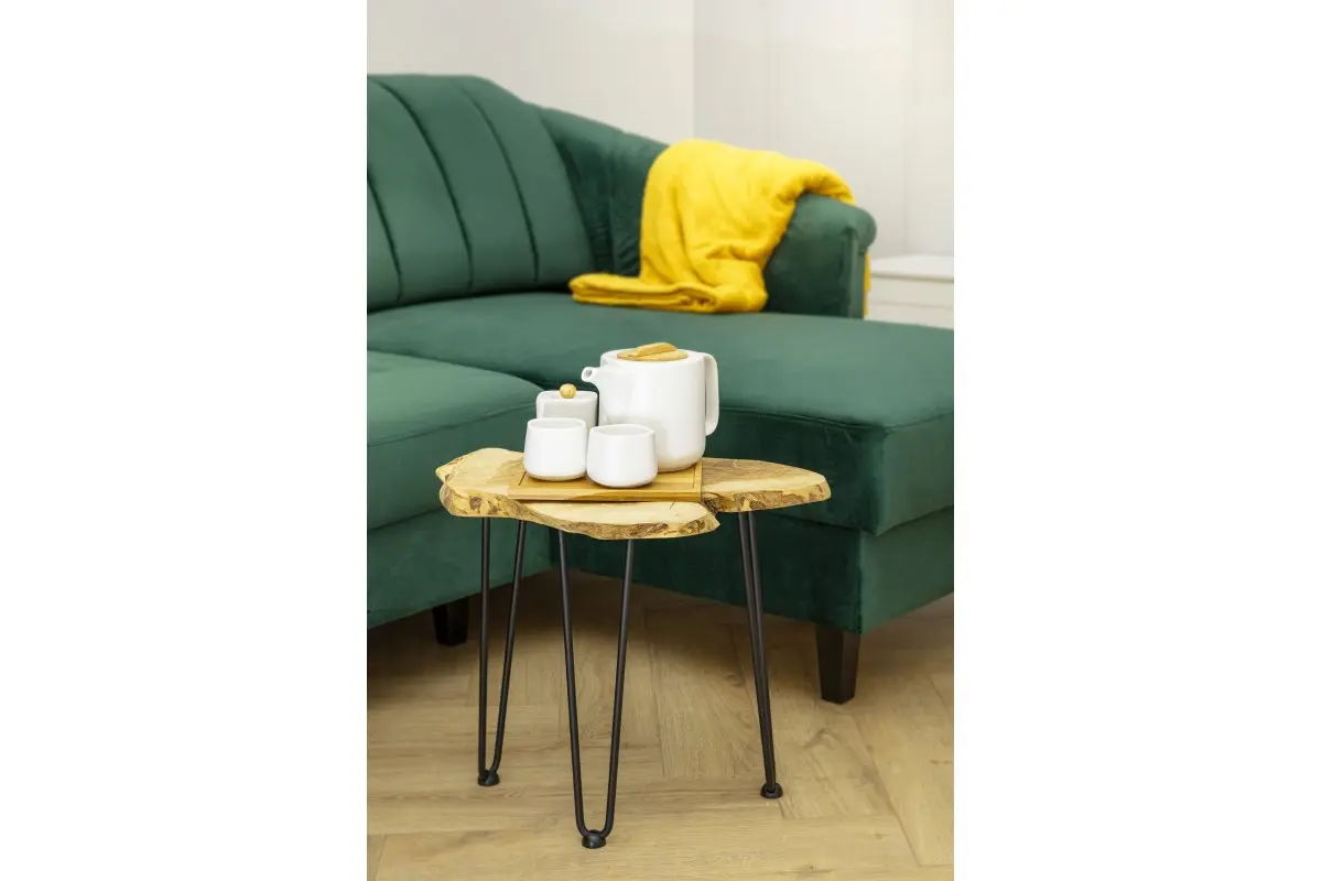 Set 4 Picioare pentru Măsuță Cafea ARTO H406 mm, Negru Mat [1]