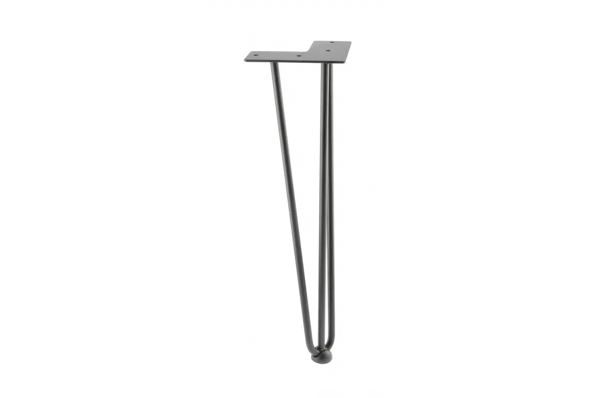Picioare masa - Set 4 Picioare pentru Măsuță Cafea ARTO H406 mm, Negru Mat