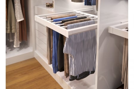 Suport pantaloni extractabil ELITE 900mm, alb [1]