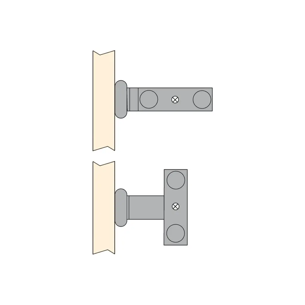 Suport pentru prosoape extensibil cu doua brate, alb [5]