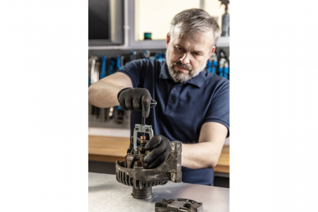 Tricou Polo Hogert 100% bumbac, albastru navy, marimea L [2]