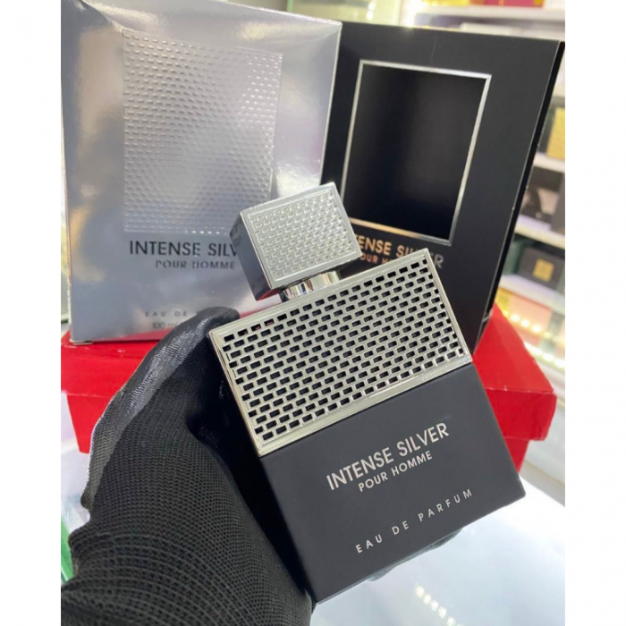 Intense Silver Pour Homme 100ml - Apa de Parfum, barbati [4]
