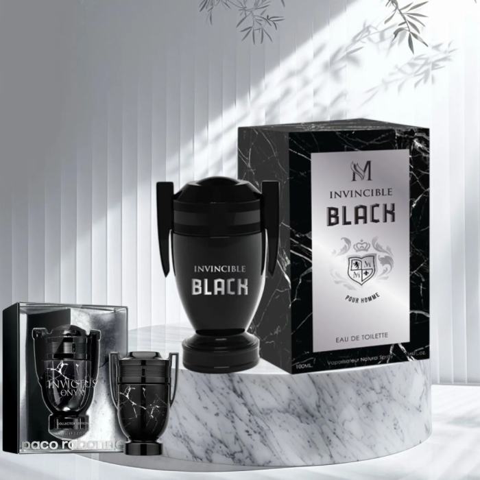 Invincible Black 100ml - Apa de Parfum, barbati| Inspirat din Invictus Onyx Paco Rabanne [2]