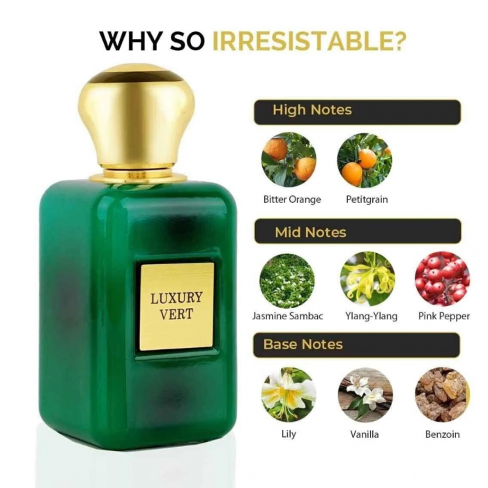 Luxury Vert 100ml - Apa de Parfum, unisex [5]