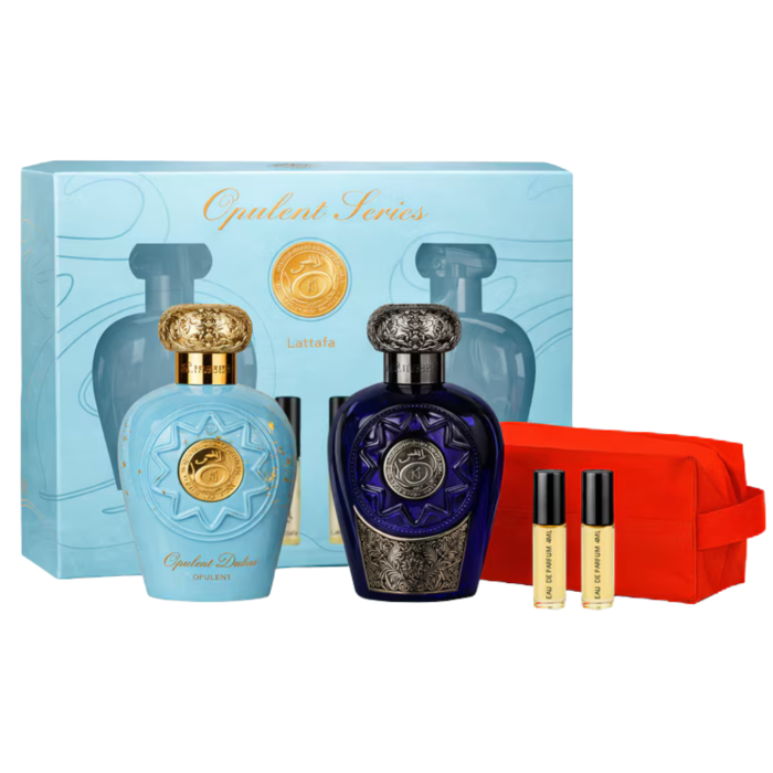 Set cadou Lattafa Opulent 2x100ml (Opulent Blue Oud Elixir & Dubai ) [2]