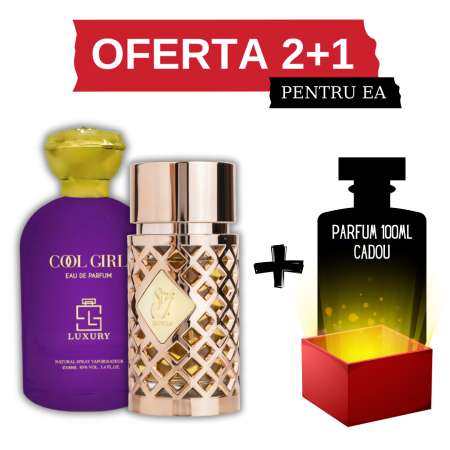 Oferta 2+1 - Cool Girl + Jazzab Gold + Cadou 100ml