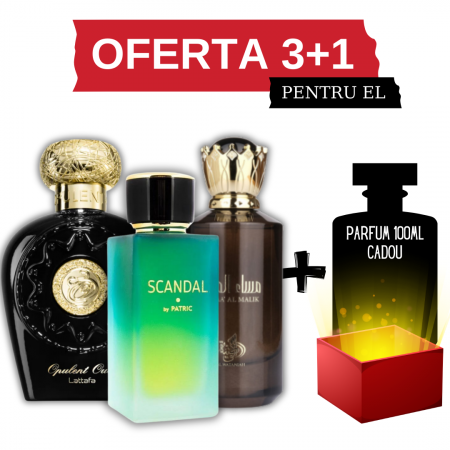 Oferta 3+1 - Opulent Oud + Scandal + Masaa al Malik + Cadou 100ml