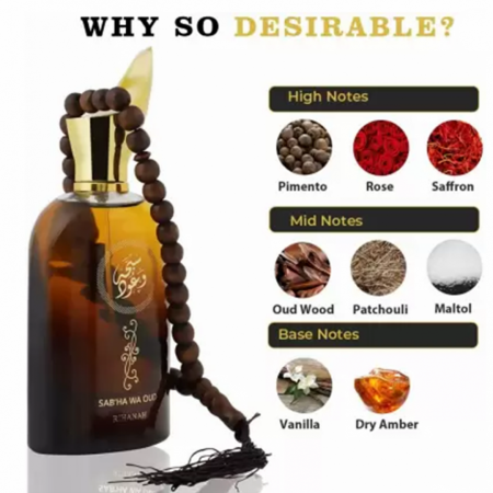 Sabha Wa Oud 100ml - Apa de Parfum, unisex [3]