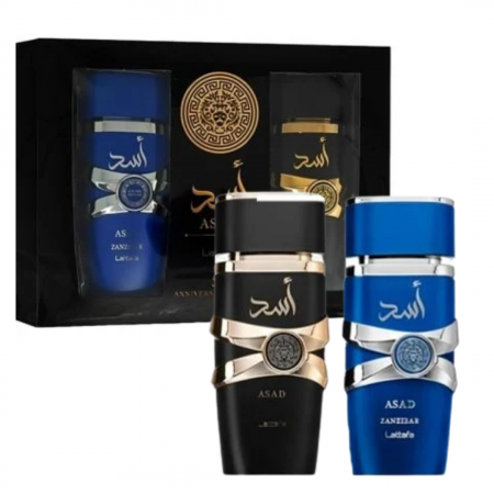 Seturi Parfumuri - Set cadou barbati: Asad 100ml + Asad Zanzibar 100ml