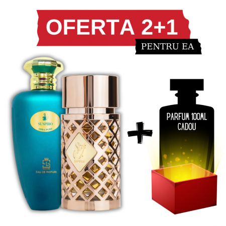 Oferta 2+1 - Suspiro Abra Pure + Jazzab Gold + Cadou 100ml