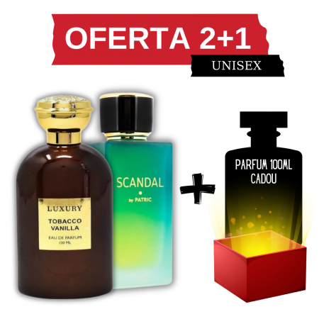 Oferta 2+1 - Tobacco Vanilla + Scandal + Cadou 100ml