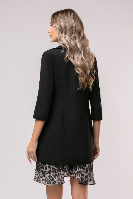 Compleu Stera animal print cu sacou lung [3]