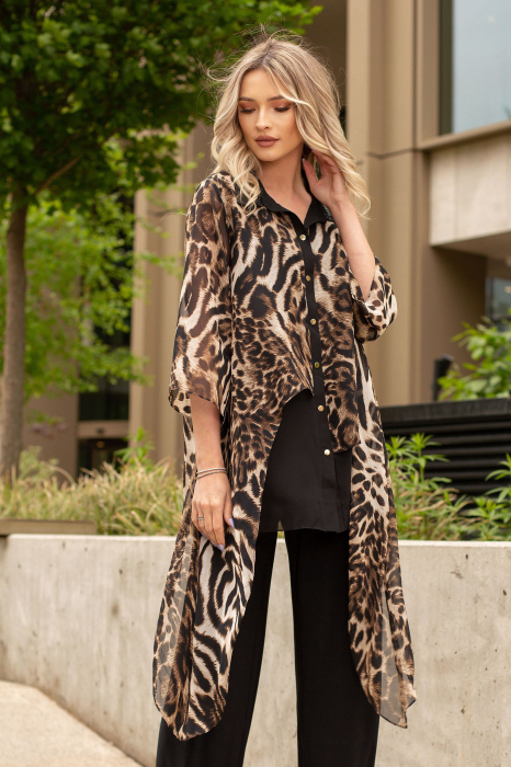 Compleu Vals elegant mărime mare cu pantalon evazat [3]