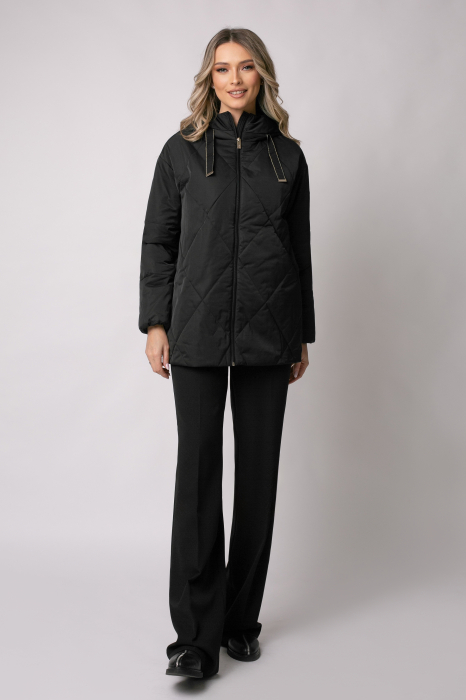 Geacă Madzerini Aria primăvară-toamnă neagră cu glugă [2]