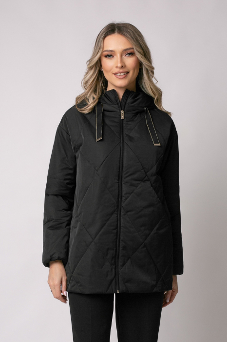 Geacă Madzerini Aria primăvară-toamnă neagră cu glugă [5]