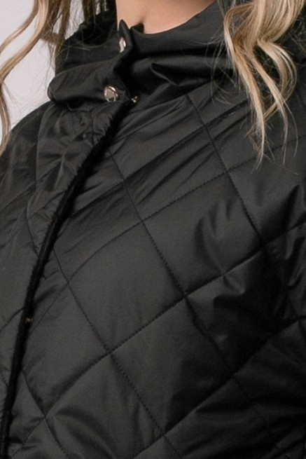 Geacă Madzerini HELLA primăvară-toamnă neagră cu glugă [6]