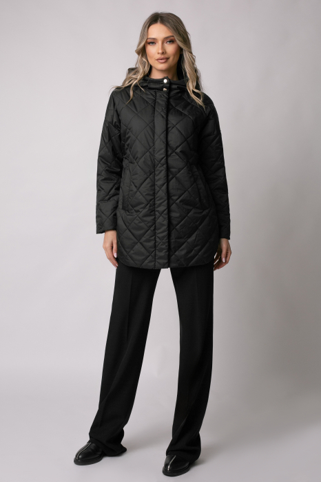 Geacă Madzerini HELLA primăvară-toamnă neagră cu glugă [2]