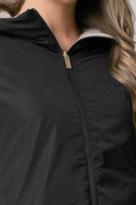 Geacă Madzerini Lera primăvară-toamna cu două fețe bej-negru [10]