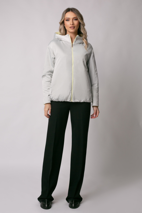 Geacă Madzerini Leria primăvară-toamna cu două fețe galben-gri [7]