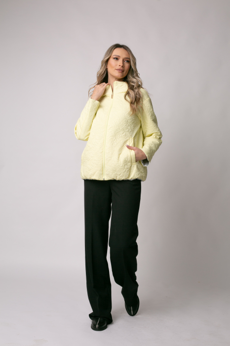 Geacă Madzerini Leria primăvară-toamna cu două fețe galben-gri [3]