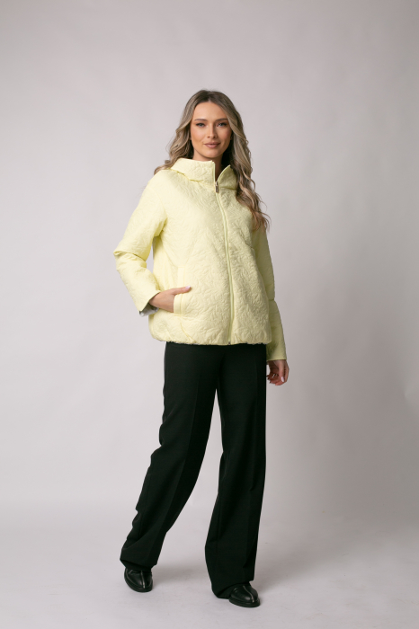 Geacă Madzerini Leria primăvară-toamna cu două fețe galben-gri [6]