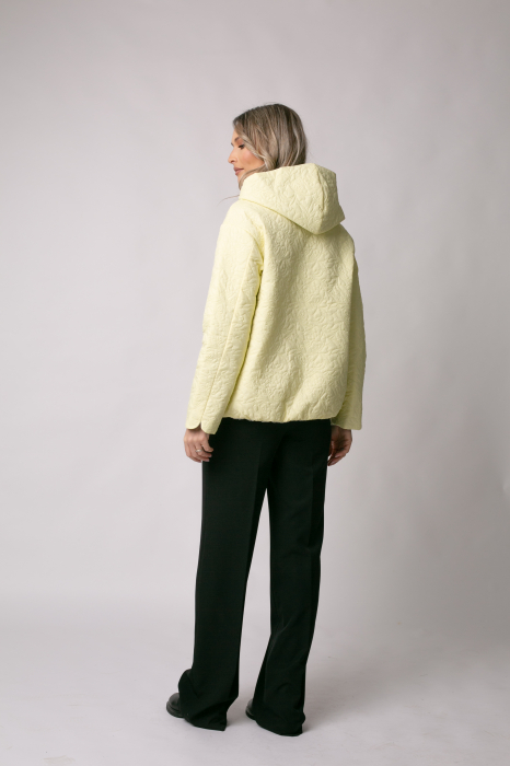 Geacă Madzerini Leria primăvară-toamna cu două fețe galben-gri [5]