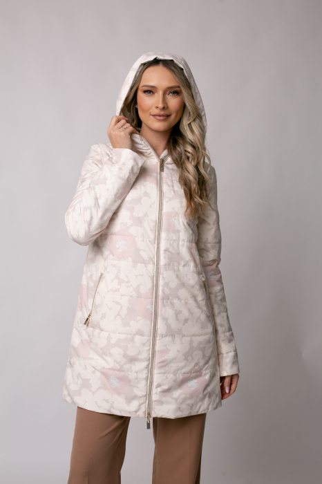 Geaca Madzerini Olga bej de primavară-toamnă cu doua fețe [2]