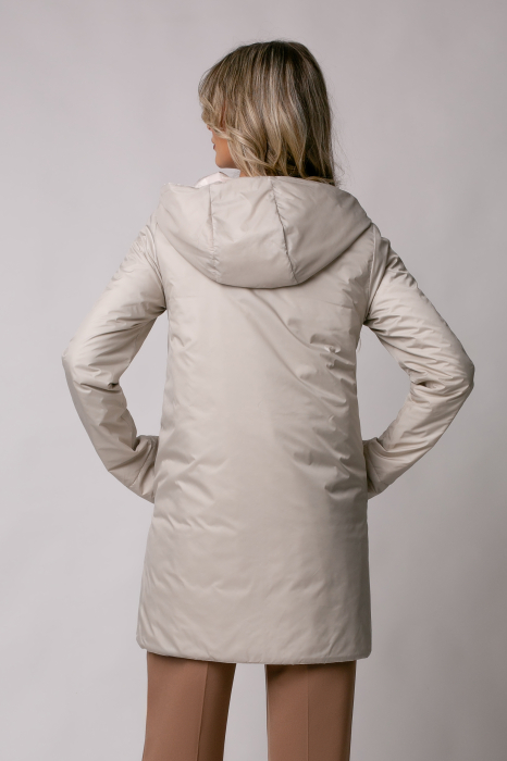 Geaca Madzerini Olga bej de primavară-toamnă cu doua fețe [5]