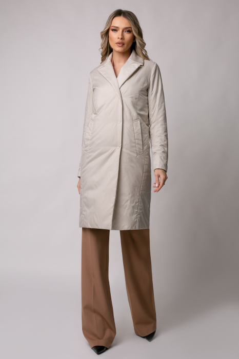 Geaca Madzerini Viki elegantă bej de primăvară-toamnă [2]