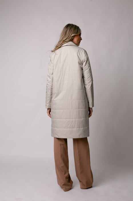 Geaca Madzerini Viki elegantă bej de primăvară-toamnă [3]