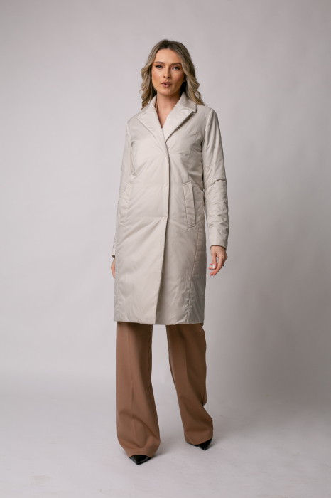 Geaca Madzerini Viki elegantă bej de primăvară-toamnă [5]