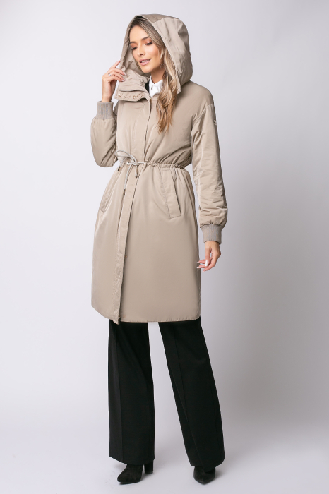 Geacă Magda Madzerini bej cu glugă [7]