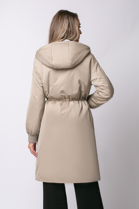 Geacă Magda Madzerini bej cu glugă [4]