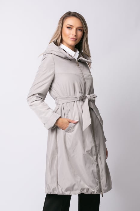 Geacă Rada Madzerini primăvară-toamnă bej cu glugă [3]