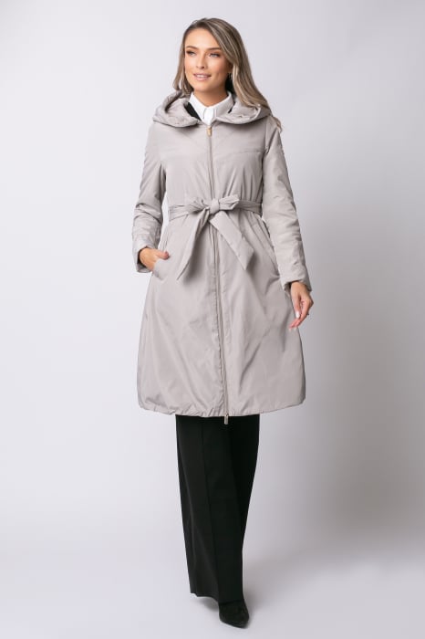 Geacă Rada Madzerini primăvară-toamnă bej cu glugă [6]