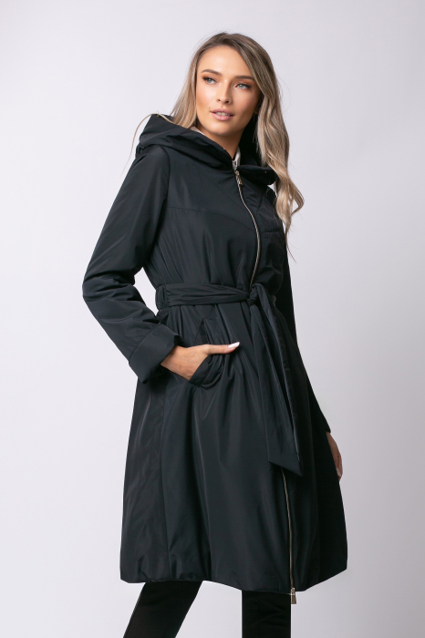 Geacă Rada Madzerini primăvară-toamnă bleumarin cu glugă [7]