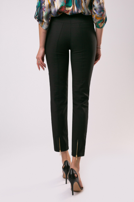 Pantaloni Miko negri cu buzunare decorative [4]
