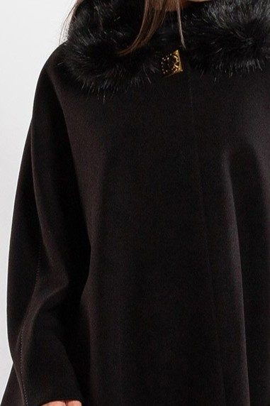 Pelerină SENTIERRI neagră mărime mare din lână [3]