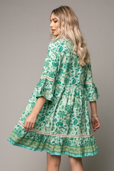 Rochie Alma Boho style cu decolteu în V [3]