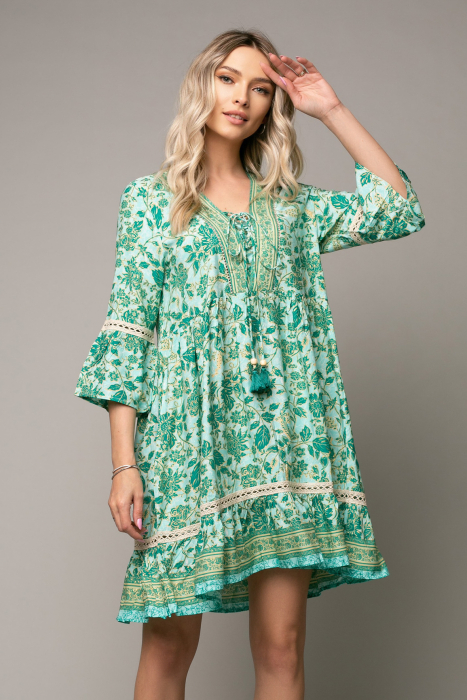 Rochie Alma Boho style cu decolteu în V [6]