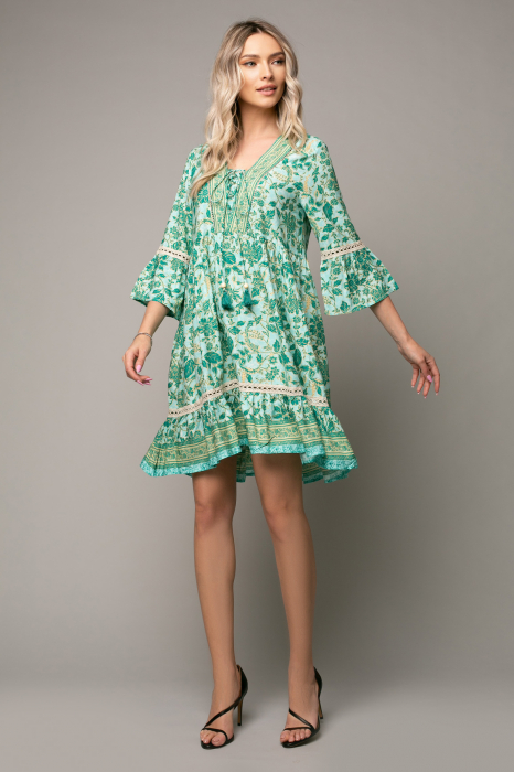 Rochie Alma Boho style cu decolteu în V [5]