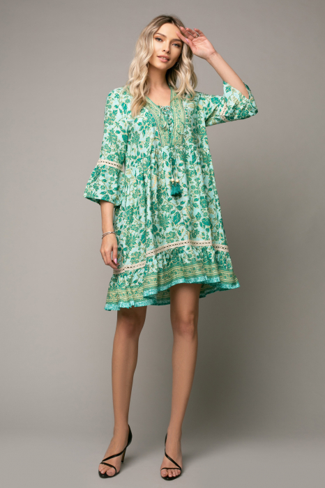 Rochie Alma Boho style cu decolteu în V [2]