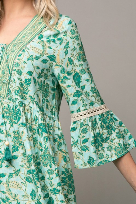 Rochie Alma Boho style cu decolteu în V [4]
