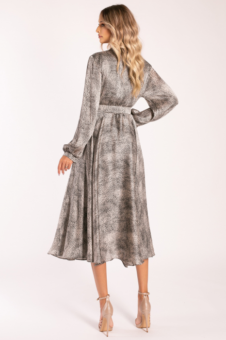 Rochie Tora mărime mare cu imprimeu animal print [3]