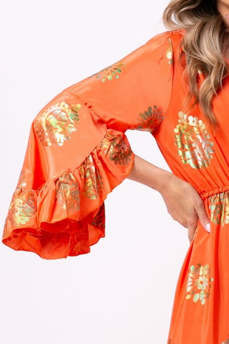 Rochie Anais Boho style lungă din mătase [4]