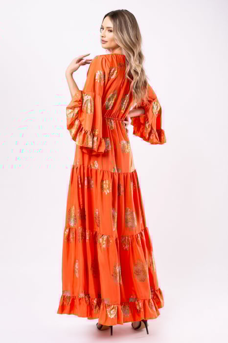 Rochie Anais Boho style lungă din mătase [3]